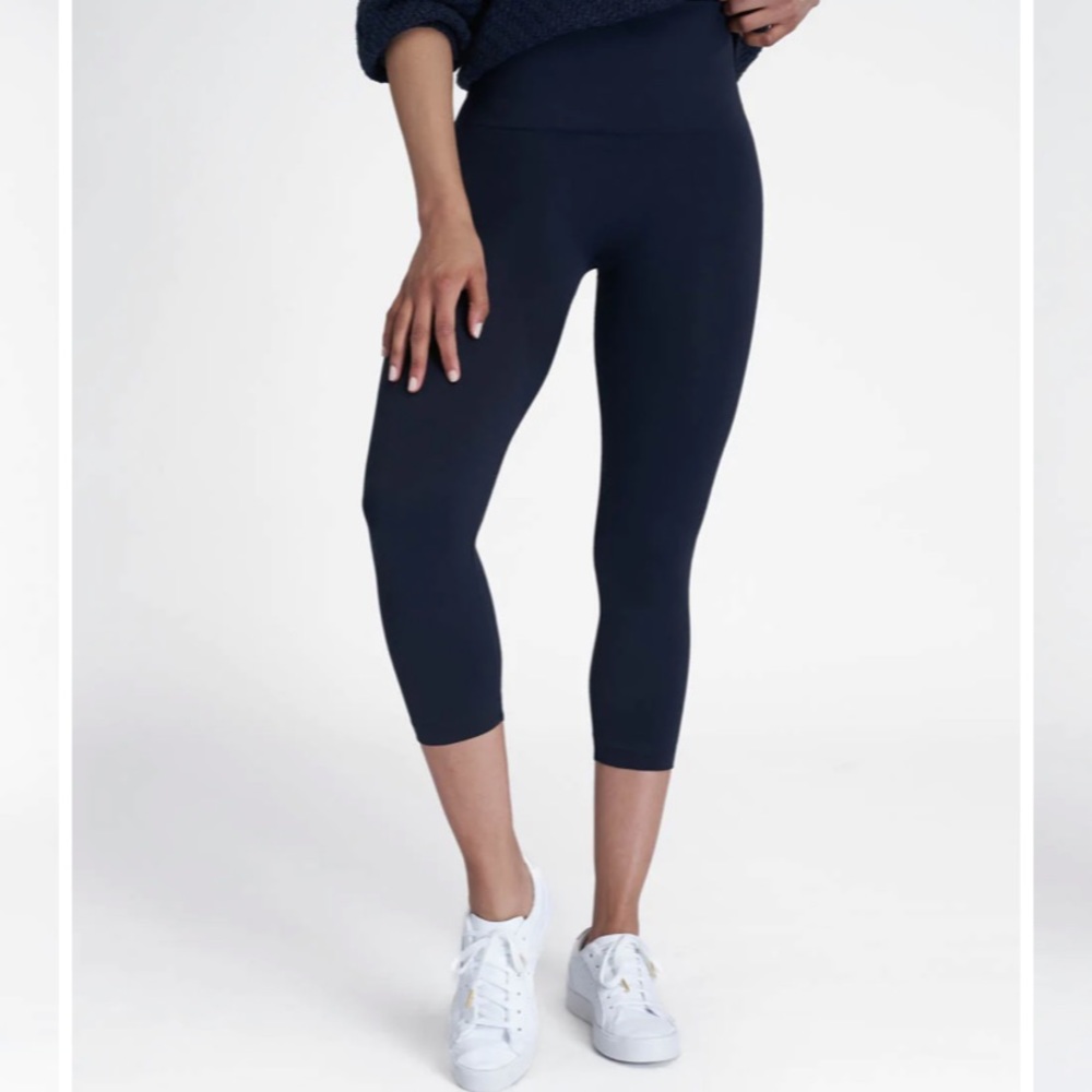 SPANX LOOK AT ME NOW SEAMLESS CROPPED LEGGINGS